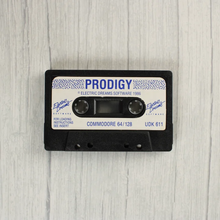 Prodigy C64 kazetta Prodigy Commodore 64 fekete adatkazetta