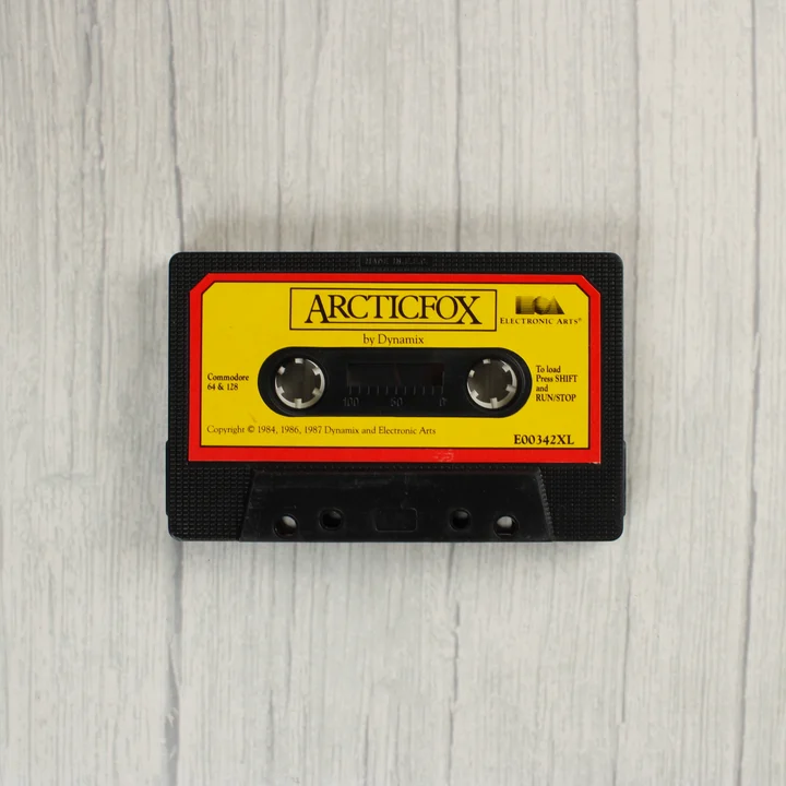 Arcticfox C64 kazetta Arcticfox videójáték kazetta Commodore 64-hez