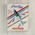 AcroJet Commodore 64 videójáték kazetta tokban elölnézetből