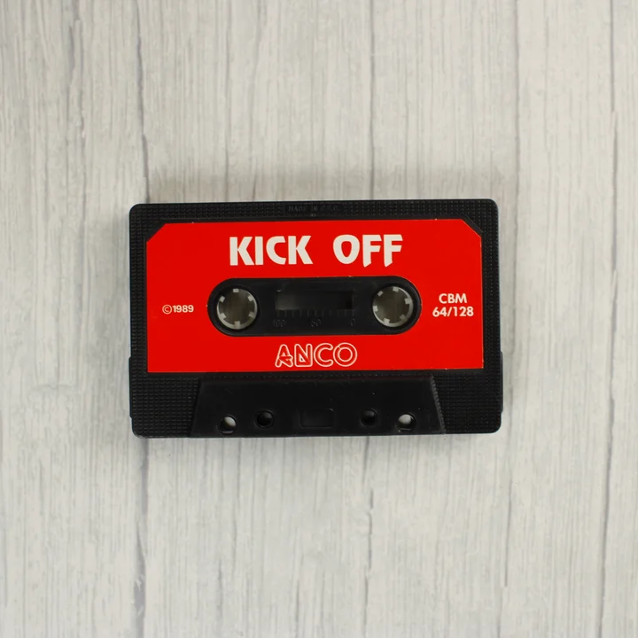 Kick Off videójáték magnetofonkazetta Commodore 64-hez
