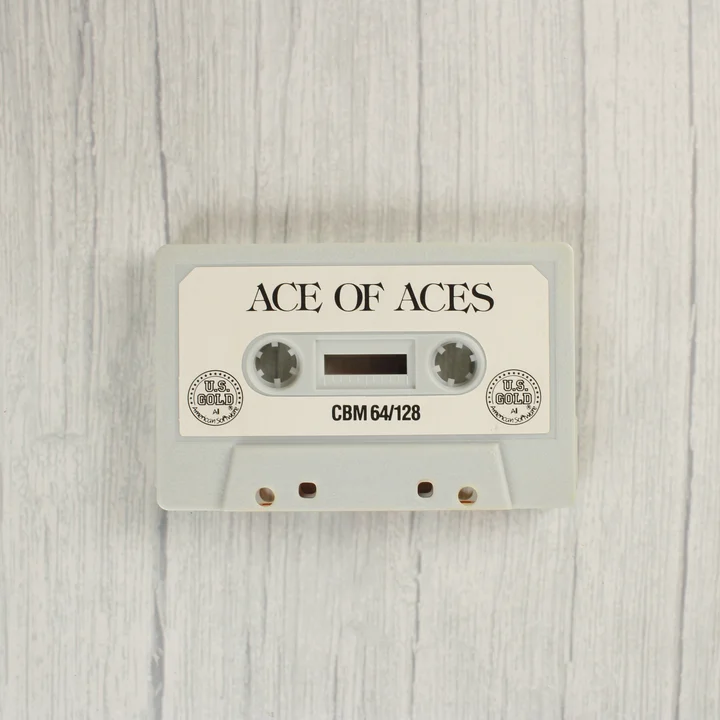Ace of Aces Commodore 64 eredeti játék kazetta szürke színben