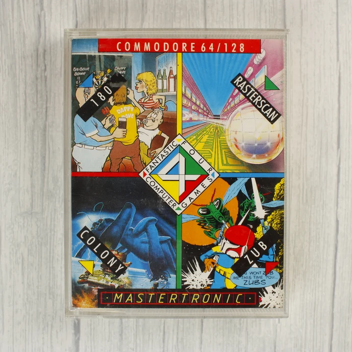 Mastertronic Fantastic Four Computer Games Commodore 64 borító előlap