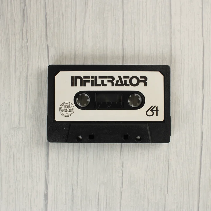 Infiltrator C64 kazetta Infiltrator Commodore 64 játék kazetta