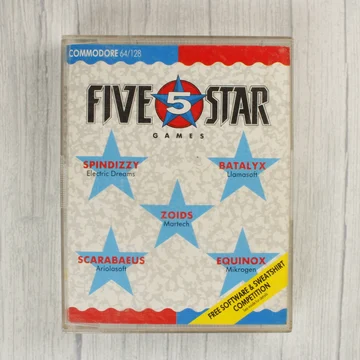 Five Star Games Commodore 64 válogatás kazetta előlapja