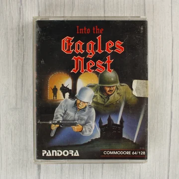 Into the Eagles Nest Commodore 64 játék kazetta tokja elölről