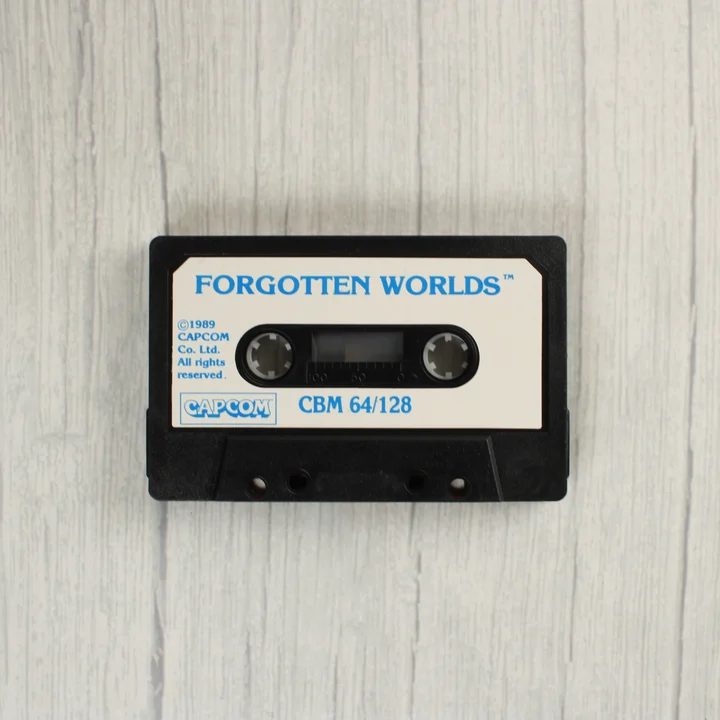 Forgotten Worlds videójáték kazetta Commodore 64-hez