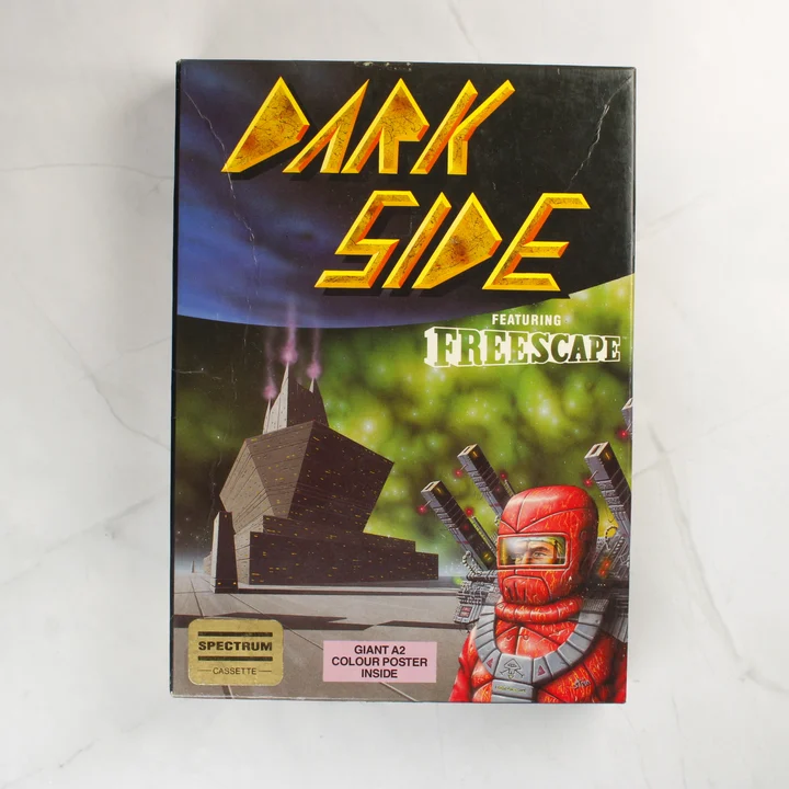 A Dark Side videójáték ZX Spectrum kiadásának előlapja