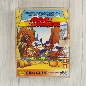 Road Runner Commodore 64 videójáték tokja elölről