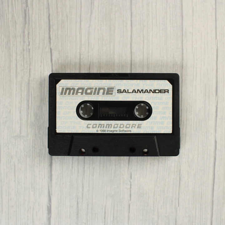 Salamander videójáték magnókazetta Commodore 64-hez
