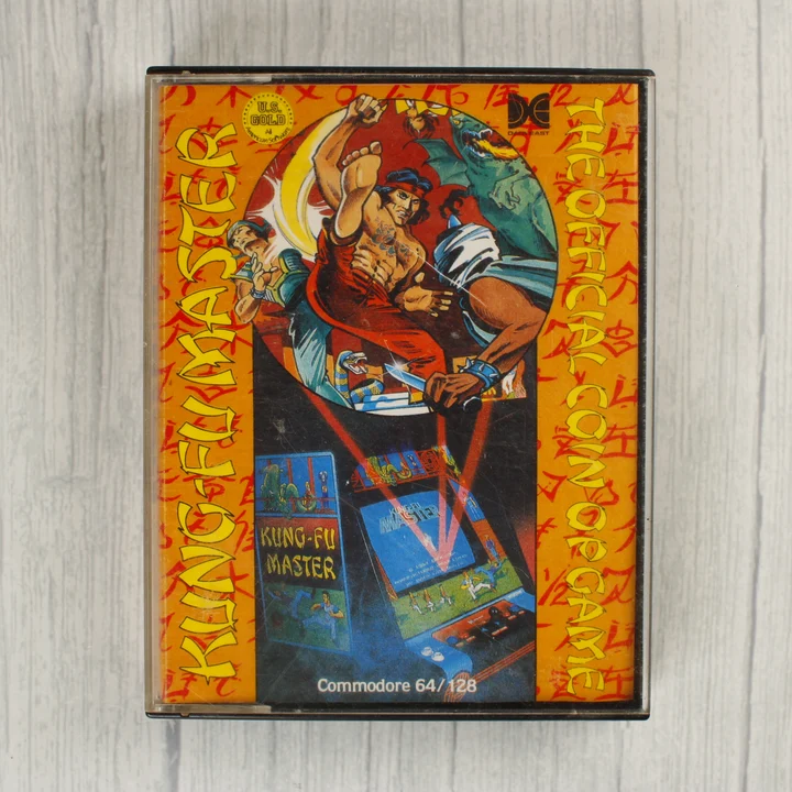 Kung-Fu Master Commodore 64 videójáték tokja elölről