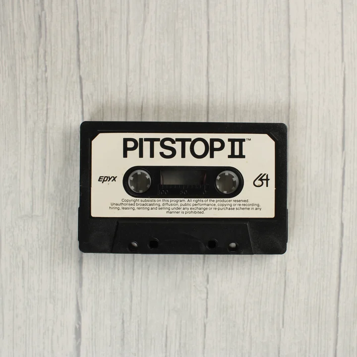 Pitstop II Commodore 64 eredeti játék kazetta