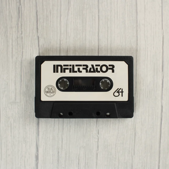 Infiltrator C64 kazetta Infiltrator videójáték kazetta Commodore 64-hez