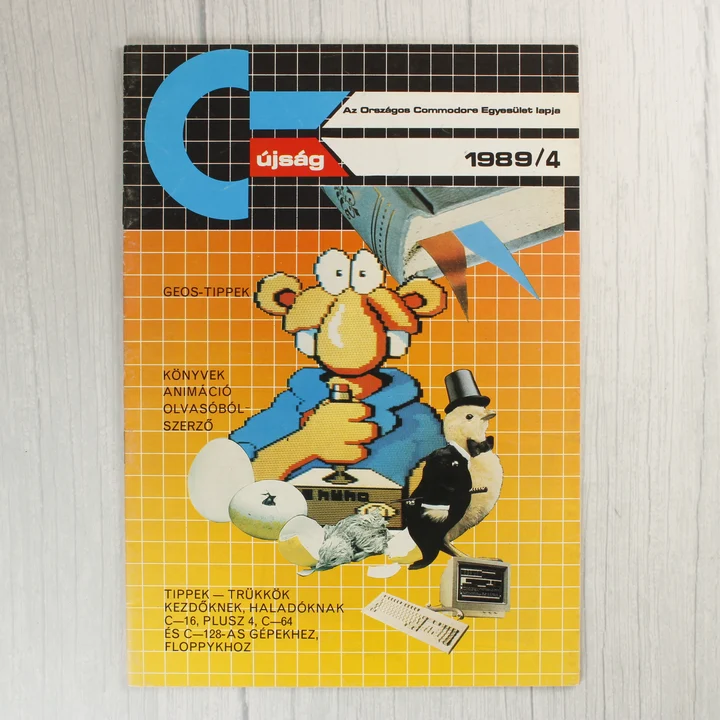 A Commodore újság 1989/4. számának színes borítója