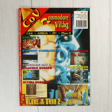 A Commodore Világ magazin 41. számának színes borítója
