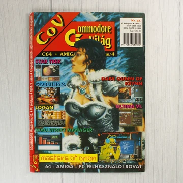 A Commodore Világ magazin 42. számának színes borítója
