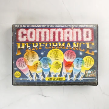 Command Performance C64 videójáték gyűjtemény elölnézete