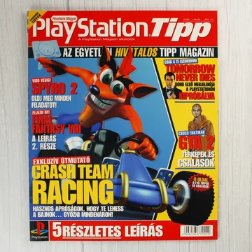 A PlayStation Tipp magazin 2000. januári számának borítója Crash Bandicoot karakterével.