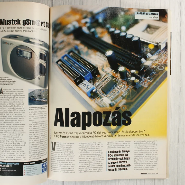 A PC Format magazin hardverteszt oldala