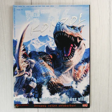 Az 576 Konzol magazin 2007. októberi számának címlapja Monster Hunter illusztrációval.