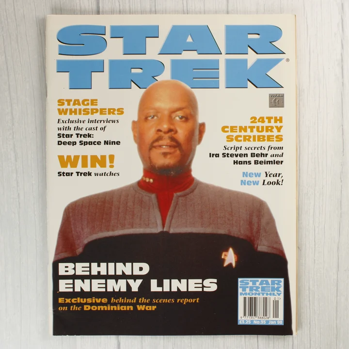 Star Trek Monthly 35. szám címlap A Star Trek Monthly magazin 35. számának címlapja Benjamin Sisko kapitánnyal.