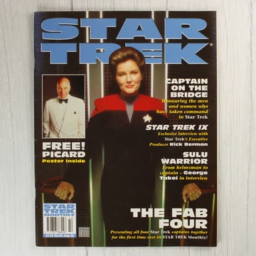A Star Trek Monthly magazin 42. számának címlapja Janeway kapitánnyal.