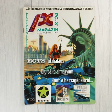 A PC-X magazin 1994. októberi számának színes borítója