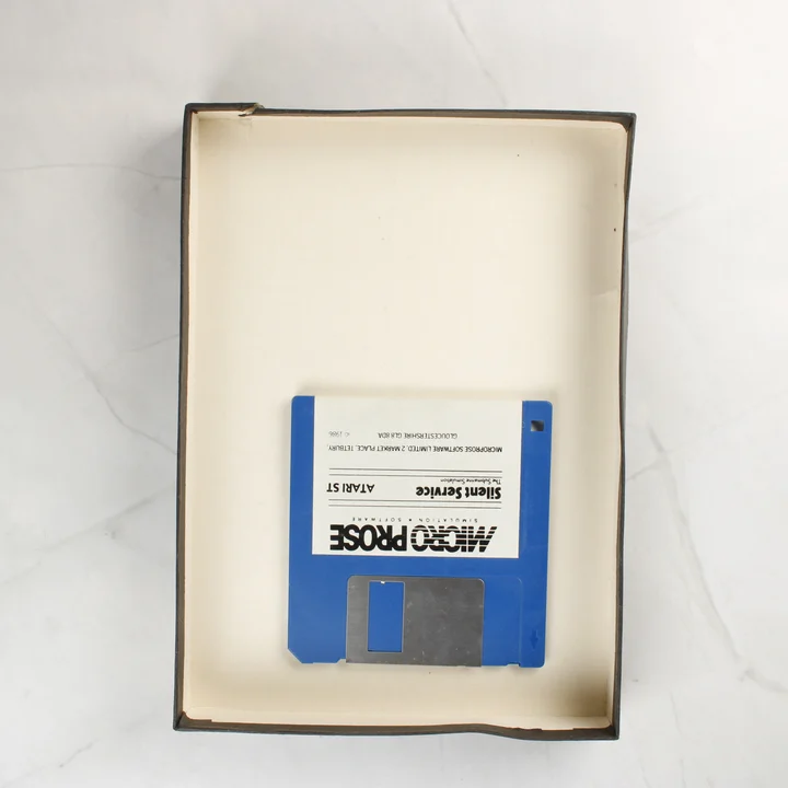 Silent Service floppy lemez Silent Service 3,5 colos floppy lemez Atari ST-hez