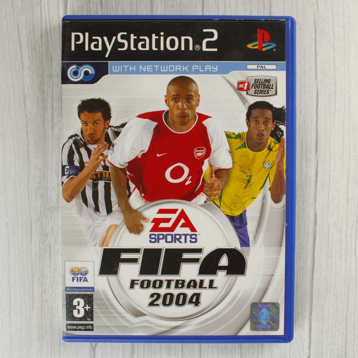 FIFA Football 2004 PS2 borító FIFA Football 2004 PlayStation 2 játék elölnézete