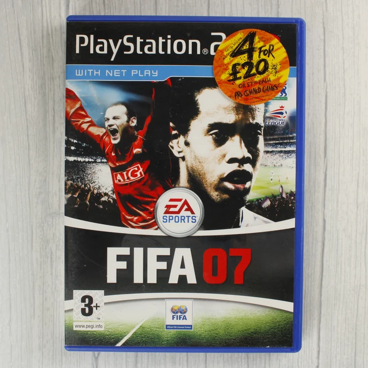 FIFA 07 PS2 borító FIFA 07 PlayStation 2 játék előlapja