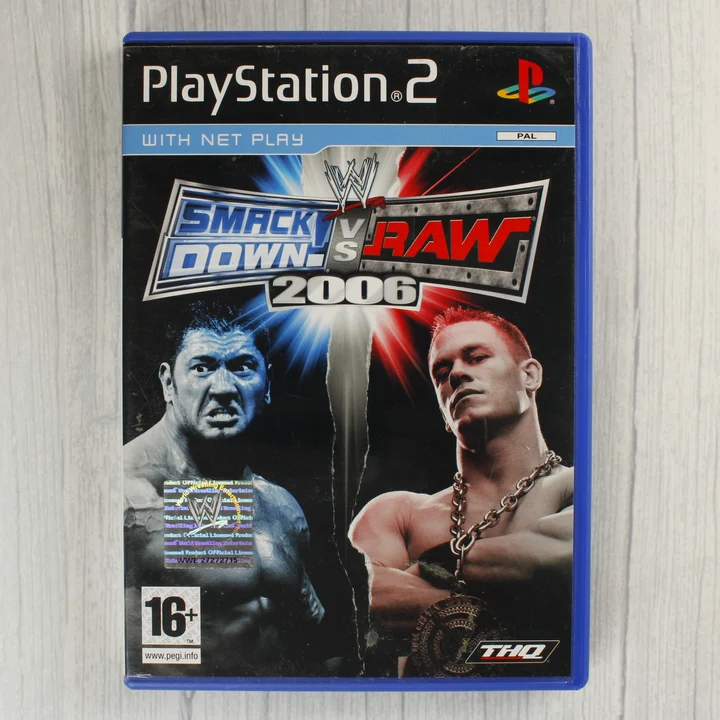 WWE SmackDown! vs. RAW 2006 PS2 előlap WWE SmackDown! vs. RAW 2006 PlayStation 2 játék előlapja