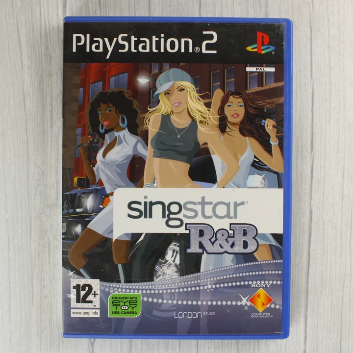 SingStar R&B PS2 borító SingStar R&B PlayStation 2 játék elülső borítója