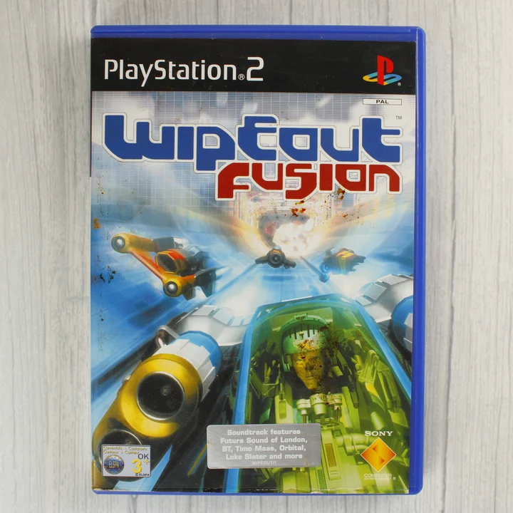 WipEout Fusion PS2 elülső borító WipEout Fusion PlayStation 2 játék borítója