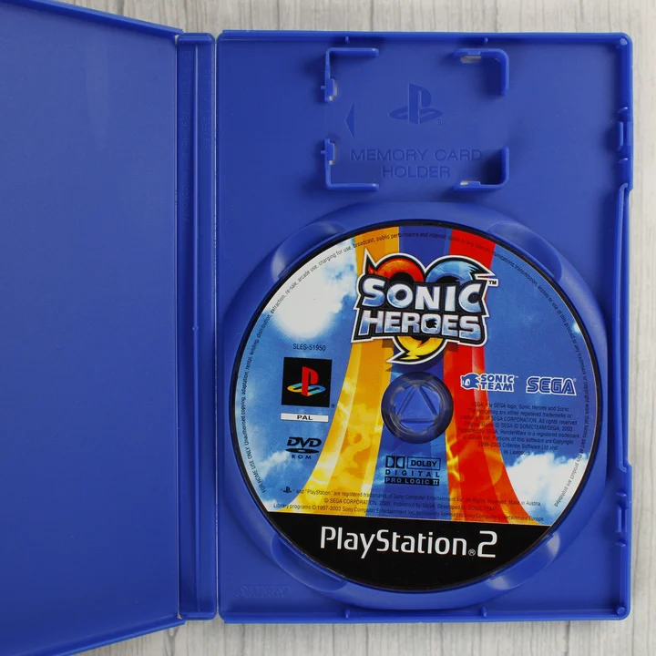 Sonic Heroes PS2 lemez Sonic Heroes PlayStation 2 játéklemez a tokban