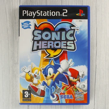 Sonic Heroes PlayStation 2 játék borítója