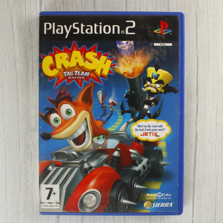 Crash Tag Team Racing PlayStation 2 játék előlapja