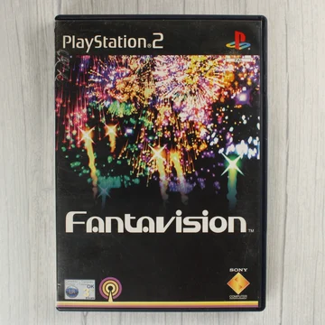 Fantavision PlayStation 2 játék elülső borítója tűzijátékkal