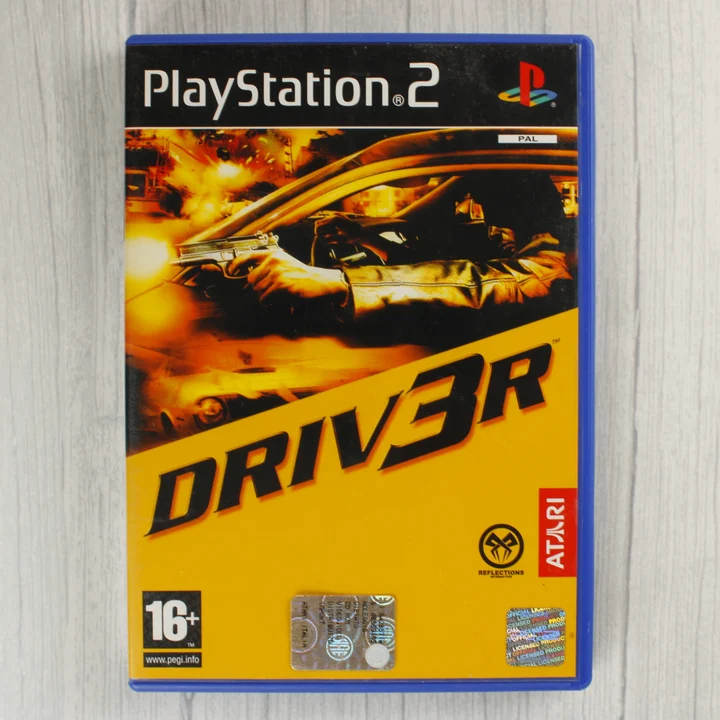Driv3r PS2 borító Driv3r PlayStation 2 játék előlapi borítója