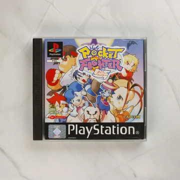 Pocket Fighter PlayStation játék tokja elölről