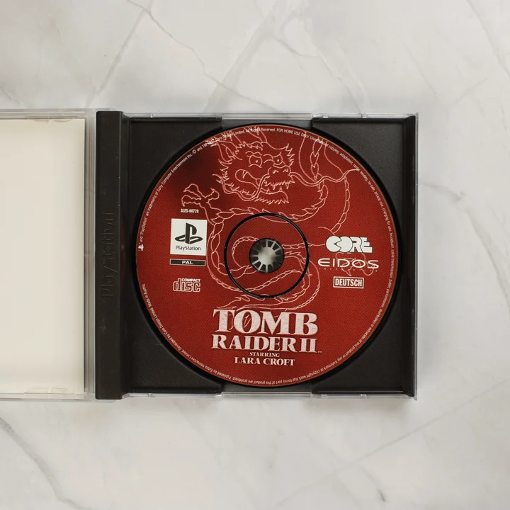 Tomb Raider II PS1 lemez Tomb Raider II PlayStation játéklemez a tokban