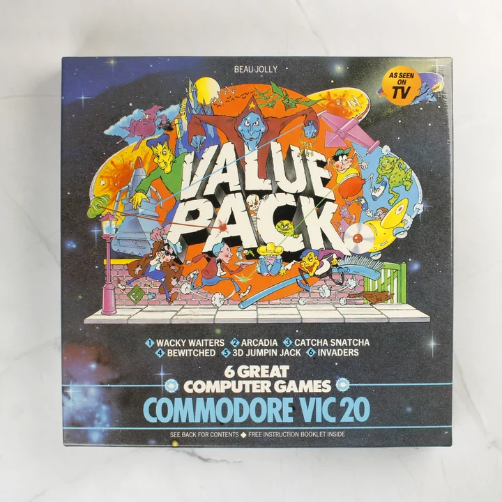 Beau-Jolly Value Pack Commodore VIC 20 játékgyűjtemény doboza
