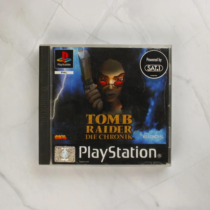 Tomb Raider: Die Chronik PlayStation játék tokja elölről