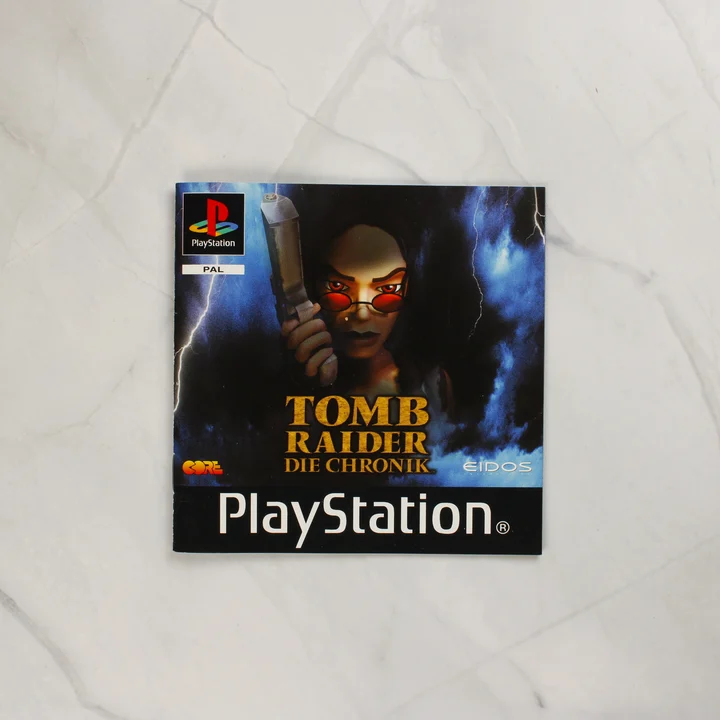 Tomb Raider: Die Chronik PlayStation játék kézikönyv