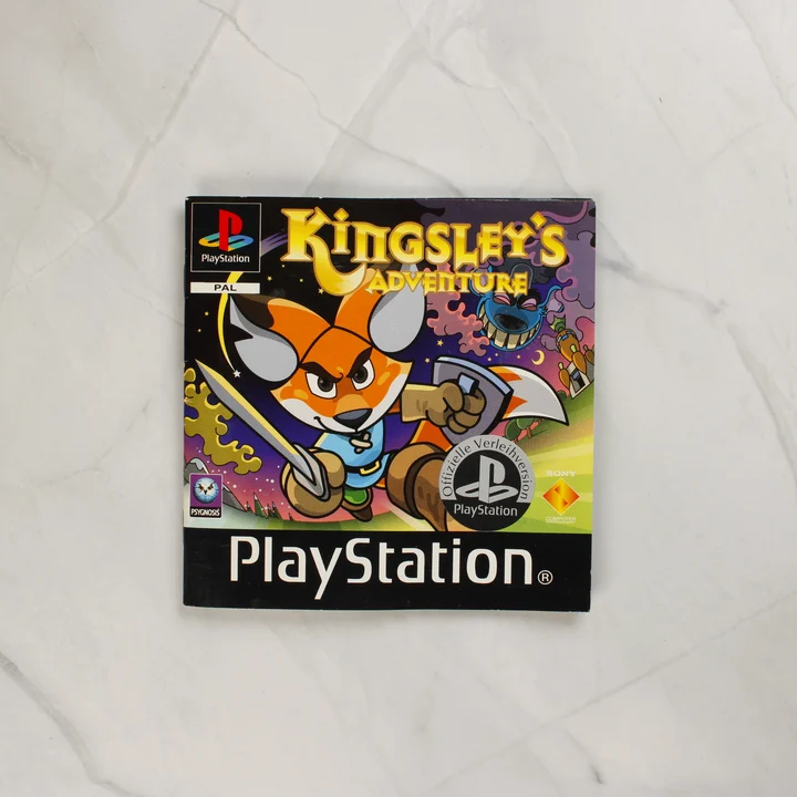 Kingsley's Adventure PlayStation játék kézikönyv borítója