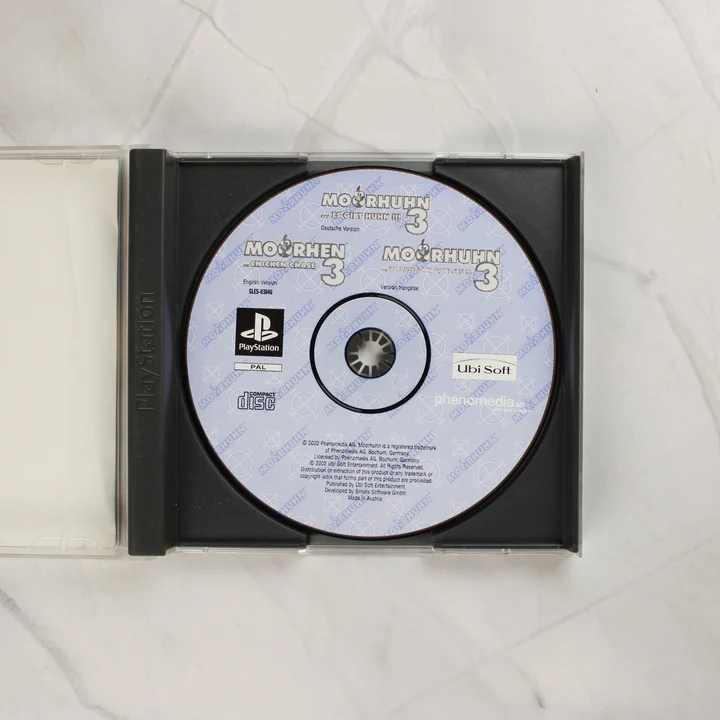 Moorhuhn 3 PlayStation játéklemez a tokban
