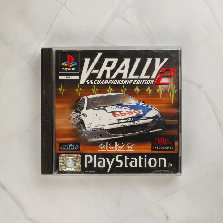 V-Rally 2 Championship Edition PlayStation játék tokja elölről