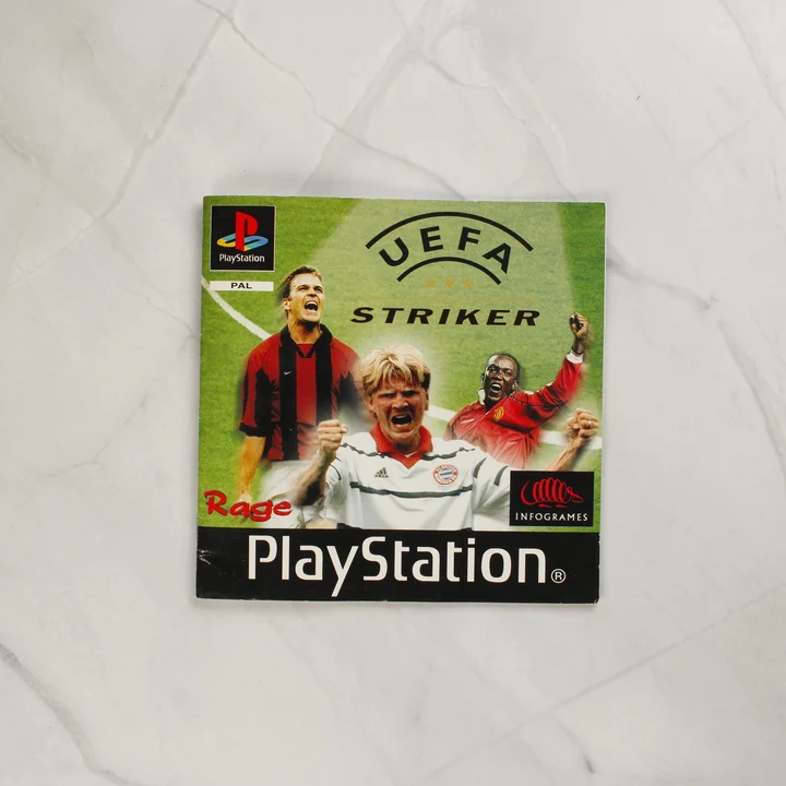 UEFA Striker PlayStation játék használati útmutatója