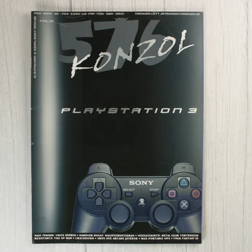 Az 576 Konzol magazin 2007. februári számának borítója egy PlayStation 3 kontrollerrel.