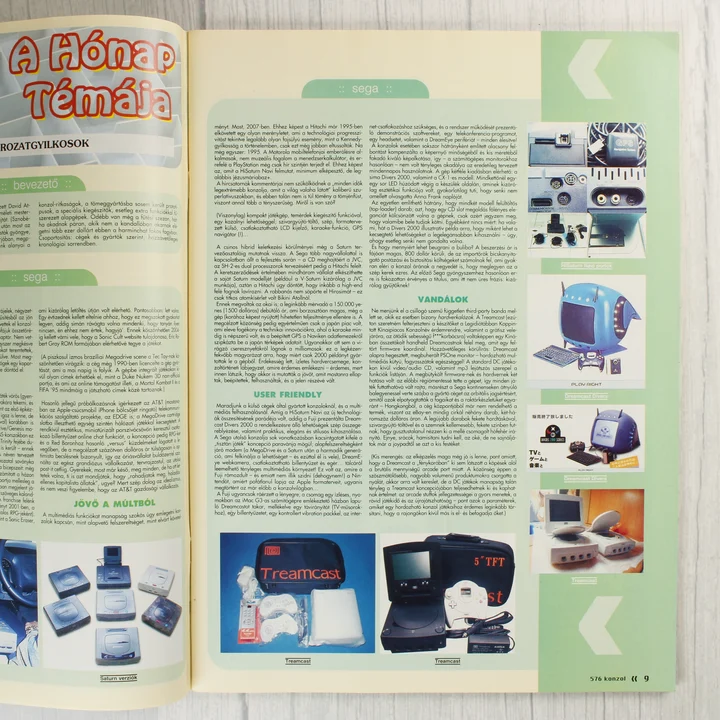576 Konzol magazin cikkek A hónap témája rovat az 576 Konzol magazinban