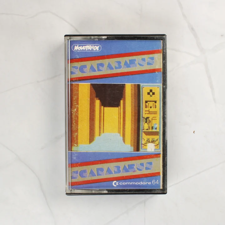 Scarabaeus C64 játék borító Scarabaeus Commodore 64 videójáték tokban
