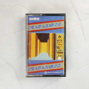 Scarabaeus Commodore 64 videójáték tokban
